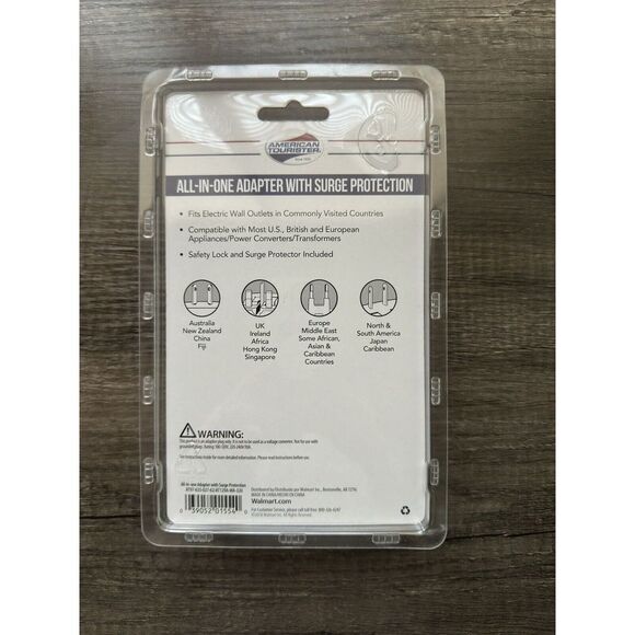 AMERICAN TOURISTER All‎ In One Adapter Plug  Surge Protection - Picture 2 of 6